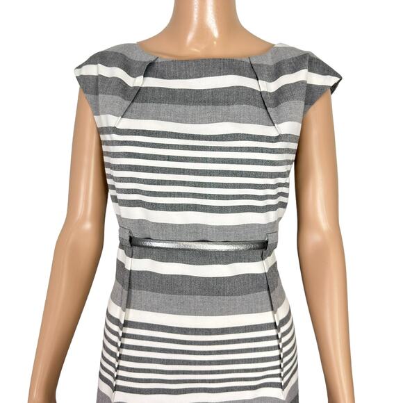 Calvin Klein Gray Striped Mini Dress - Picture 3 of 16